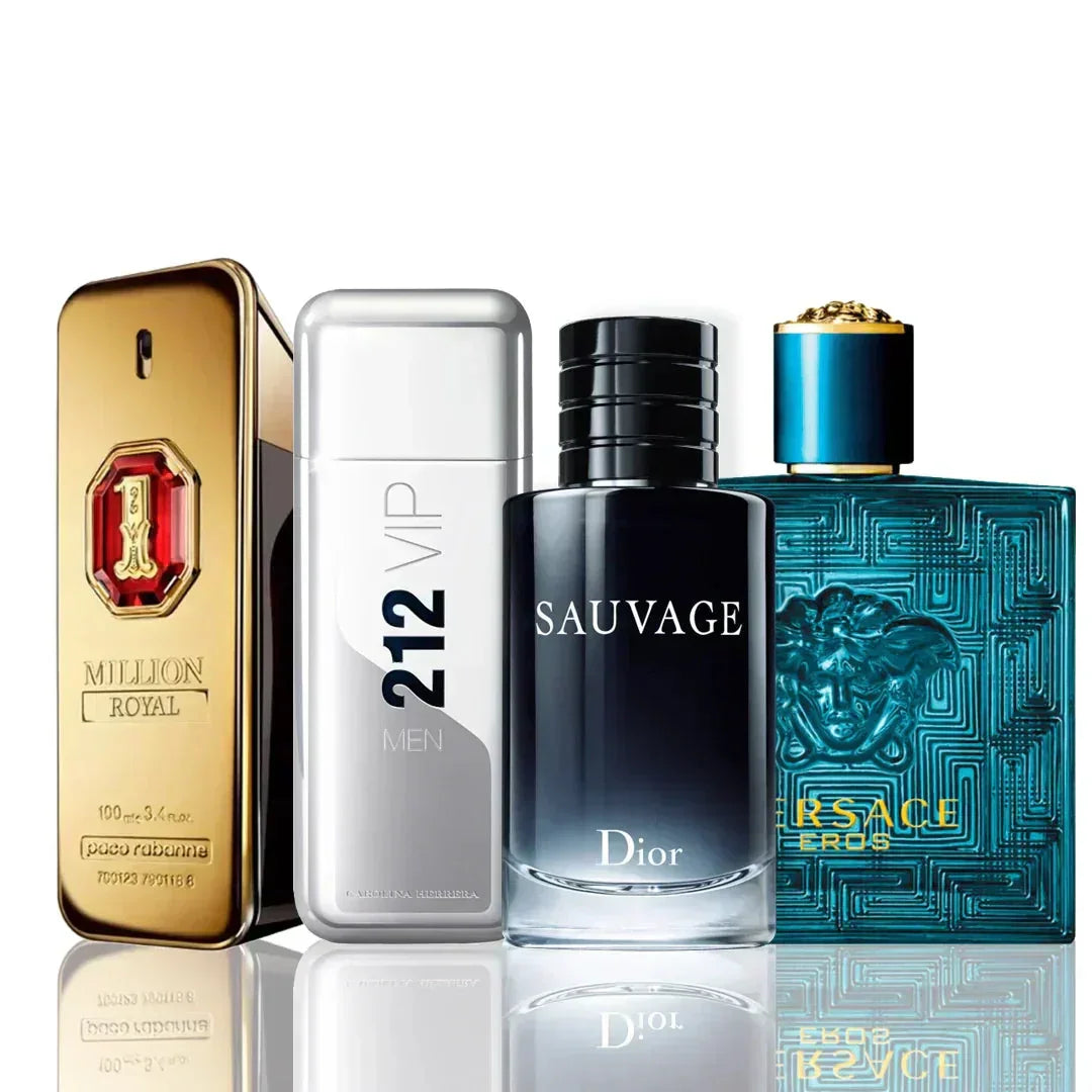 Set di 4 profumi | 1 Million Royal + 212 VIP + Sauvage + Eros