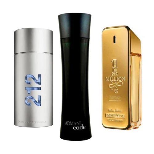 Set di 3 profumi | 212 NYC Men + 1 Million + Armani Code