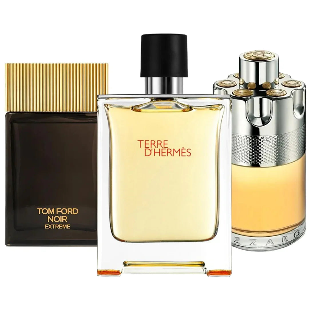Set di 3 profumi | Terre de’Hermes + Azzaro Wanted + Noir Extreme